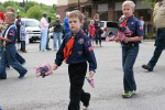 Memorial Day, Cub Scouts with flags