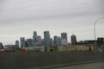 Minneapolis, I35 concrete divider and&nbsp;skyline