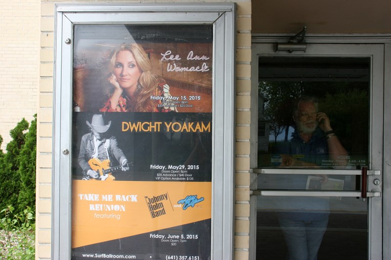 Lee Ann Womack's band was setting up on the afternoon of our visit.