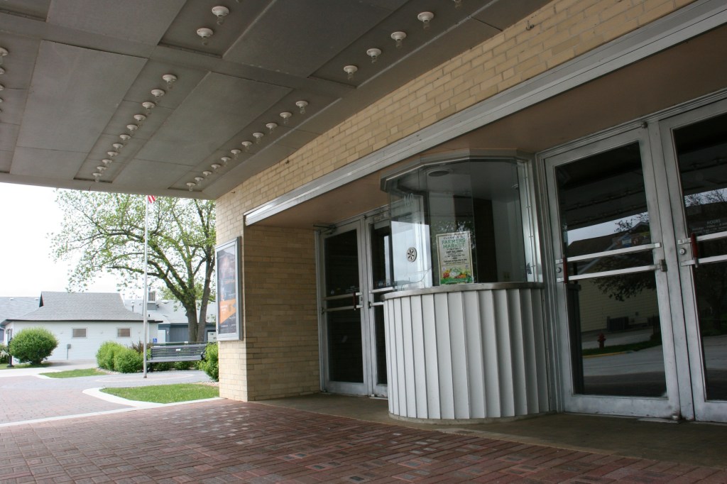 The exterior ticket booth.