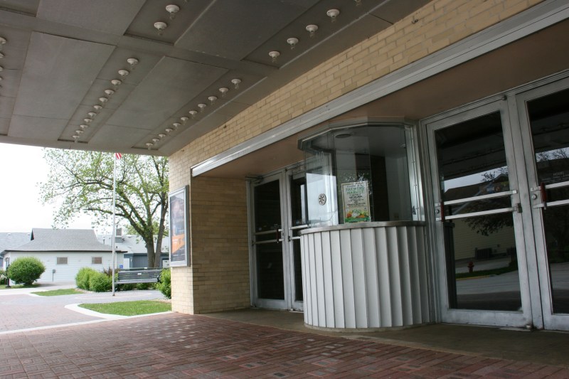The exterior ticket booth.