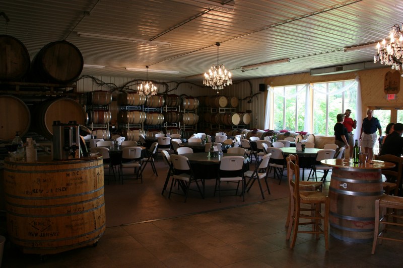 Love the ambiance of the chandeliers in the tasting room.