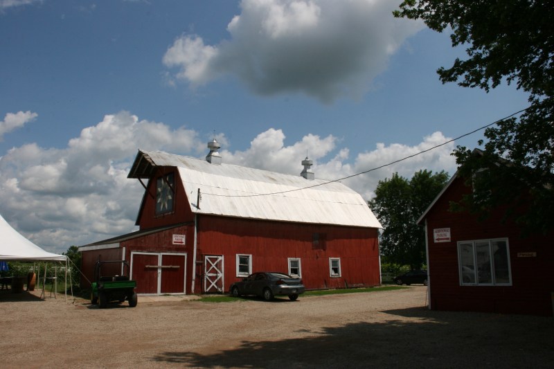 Randy parked our car to the right out of this photo, next to the house.