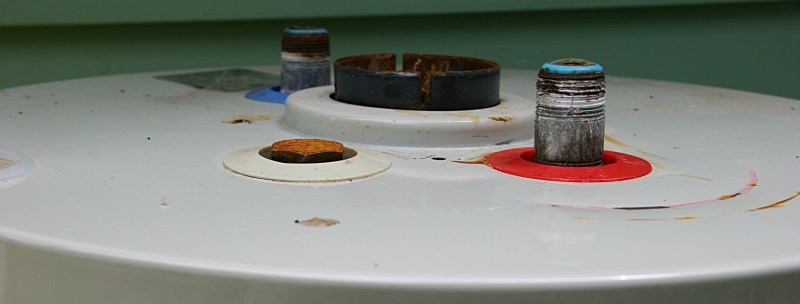 Top of hot water heater