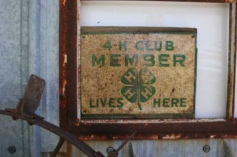 Not sure if this 4-H sign is for sale.