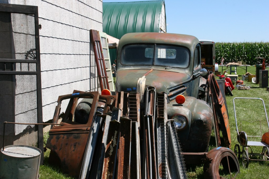 Loren has several old pick-ups for sale.