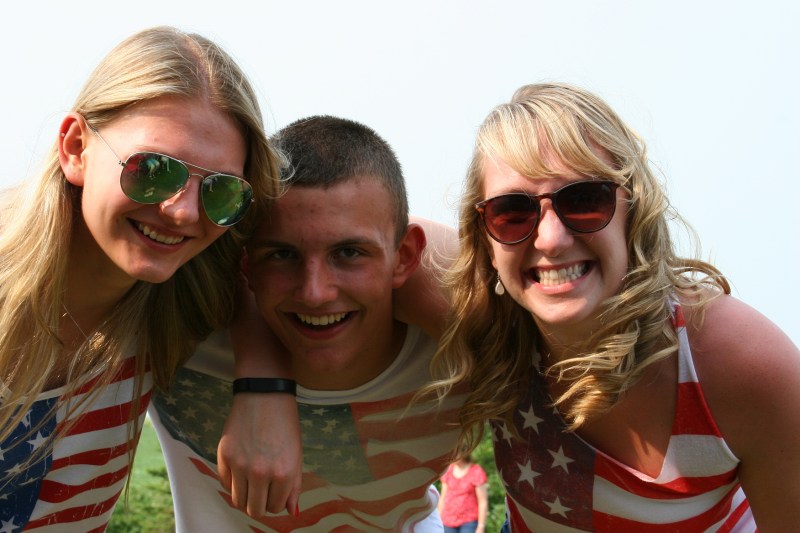 Two of my nieces and a nephew were among those gathered in rural Lamberton on the Fourth of July.