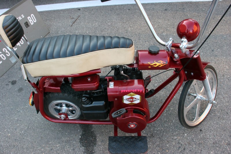 The Grain Belt powered mini bike.