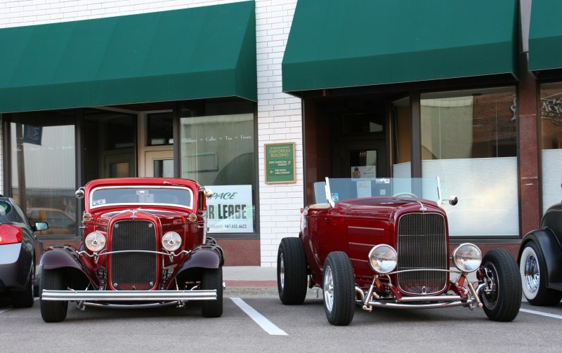 Cars pop in cherry red.
