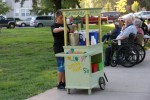 Concert, snack stand side view