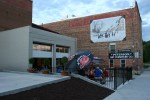 F-Town beer, patio overview with patrons