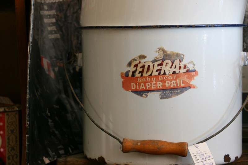 Jim's Antiques, diaper pail