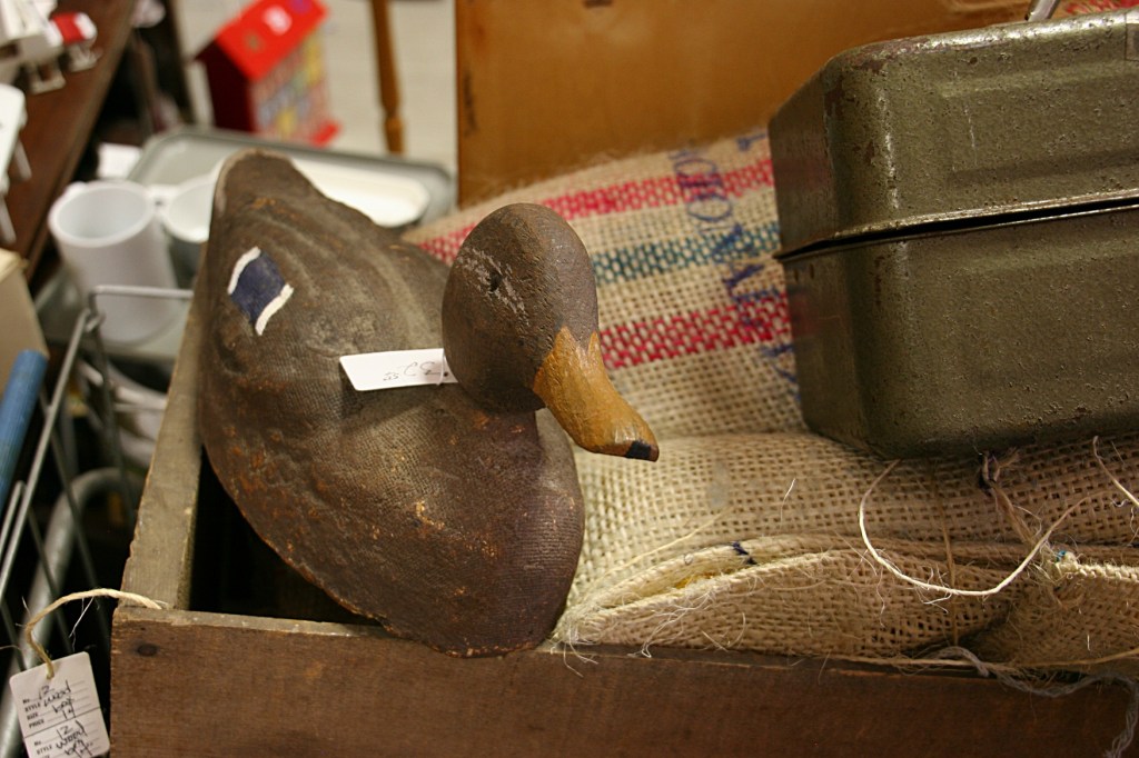 Jim's Antiques, duck decoy