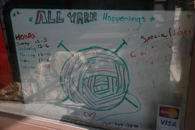 More handcrafted signage.