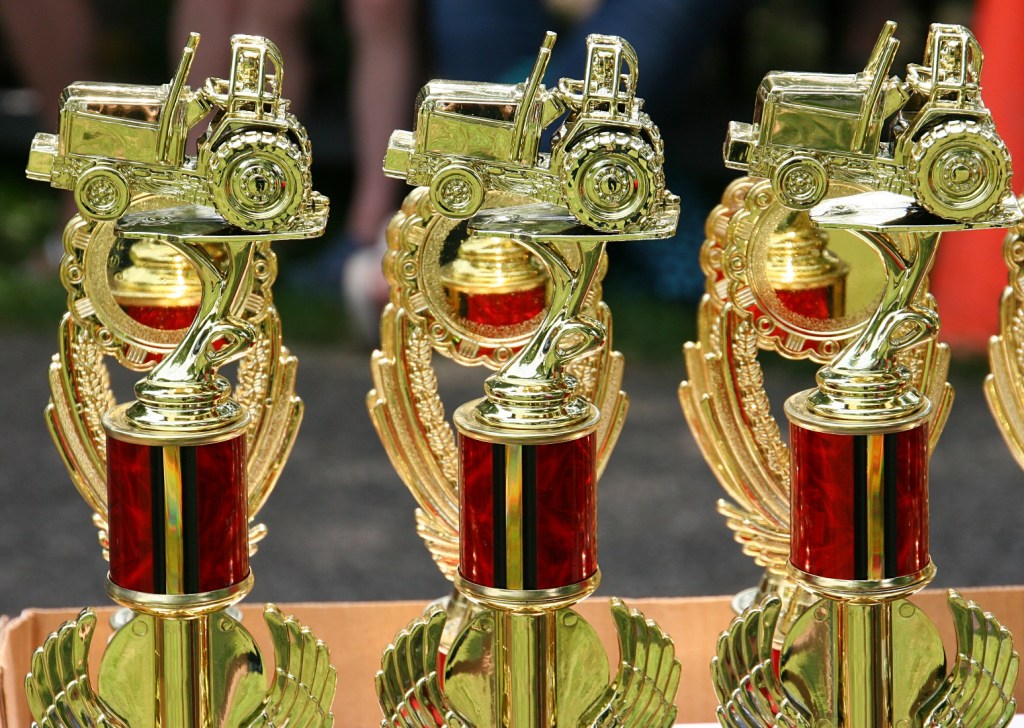 The coveted trophies.