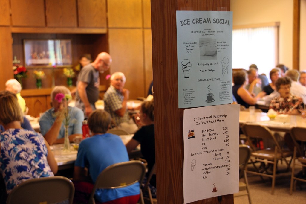 The fellowship hall/dining space.