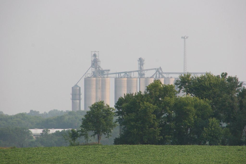 The elevator in Lamberton, Minnesota, just to the south of my brother's place.