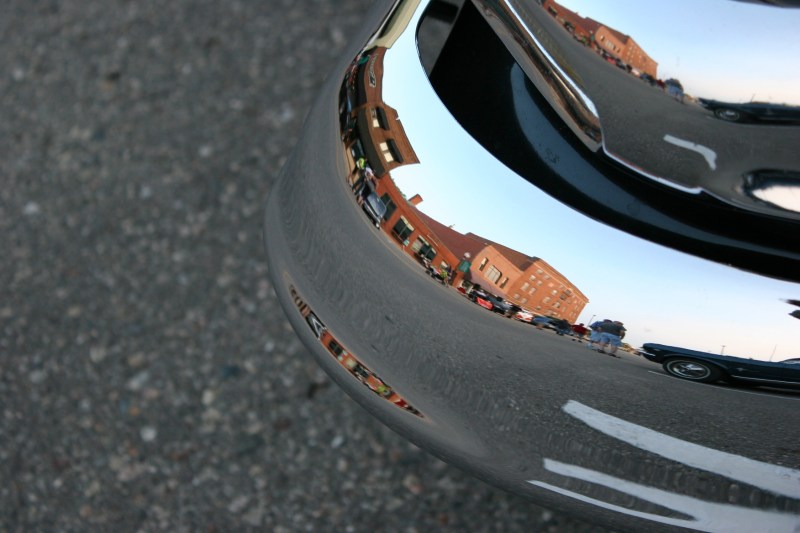 I love the shiny bumpers and the reflections therein. Here