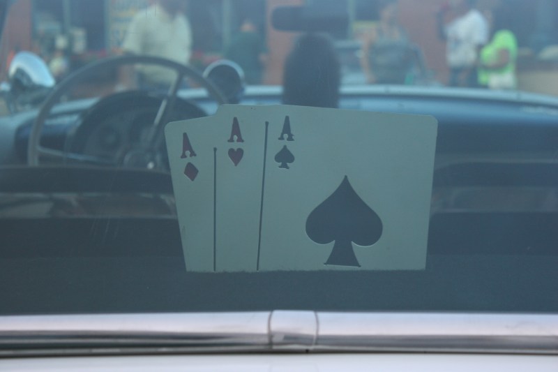 Spotted in a rear window.