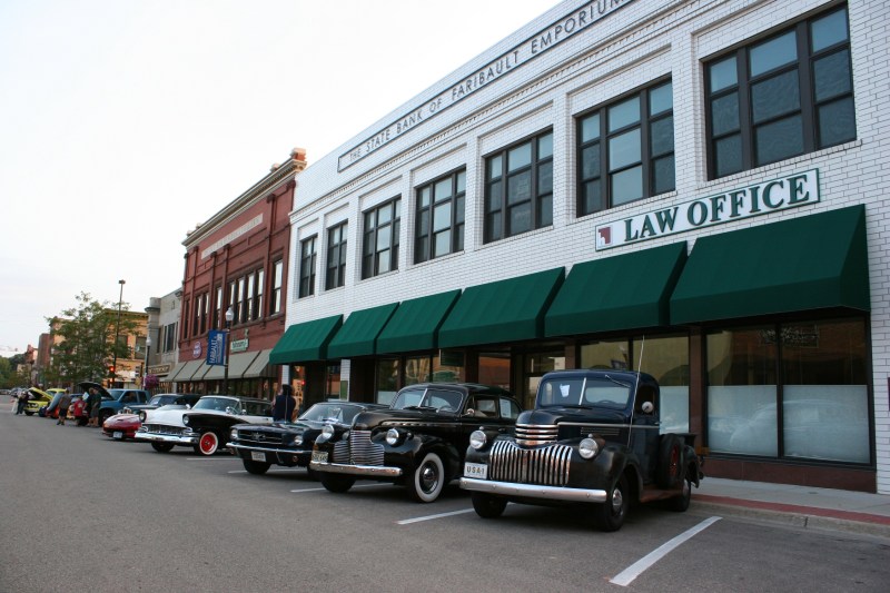 There's something about vintage vehicles lined up along the curb that is so visually appealing.