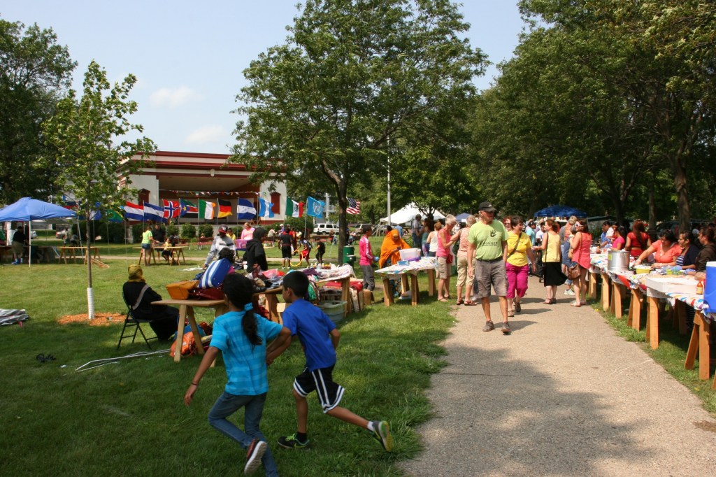 Kids run, adults mingle and all learn about each other.