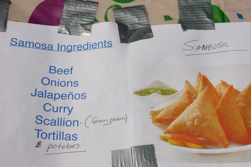 One of my favorite foods, a spicy wrapped Somali