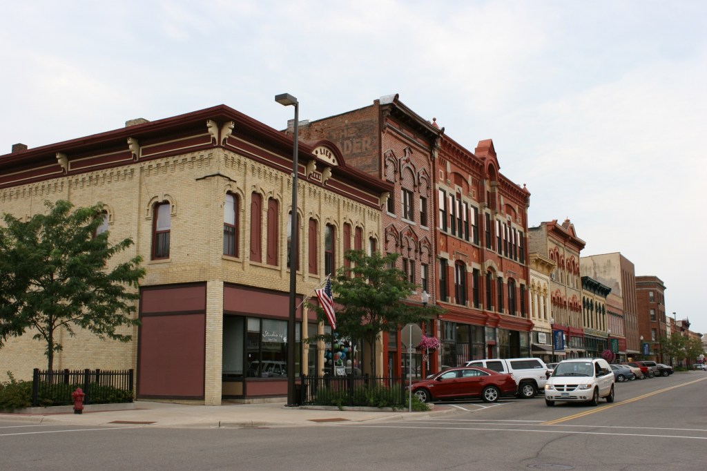 Behind several of these buildings in downtown Faribault, two gardens have been created.
