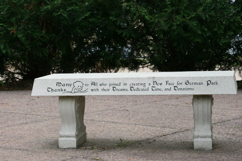 German Park was obviously a community effort. I love when a community works together to create something stunningly beautiful like his park.