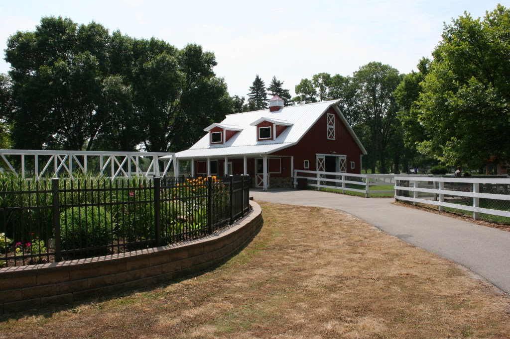 One of two barn style buildings at Sibley Park in Mankato, Minnesota.