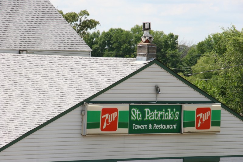 More signage on St. Patrick's Tavern.