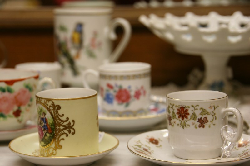 Dainty cups and saucers for the collector.