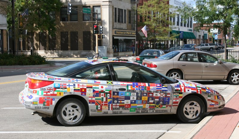 Art car, entire view of #89