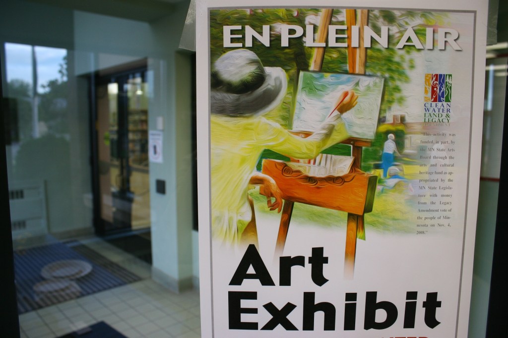 A poster posted at the initial exhibit.