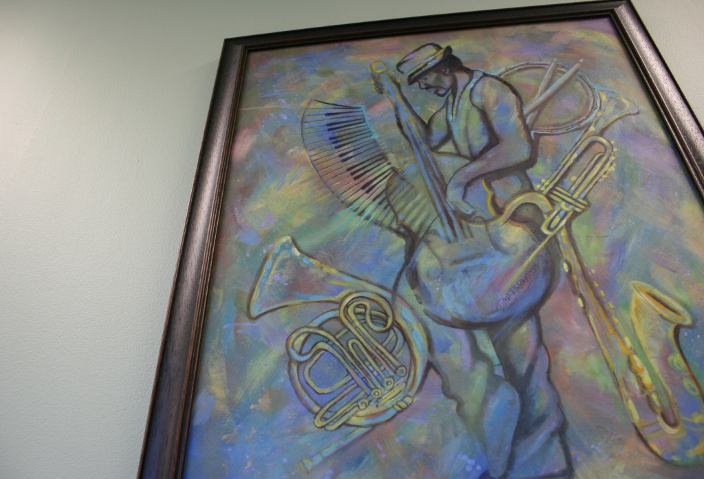 "The Music Man," oil on canvas by Dana Hanson