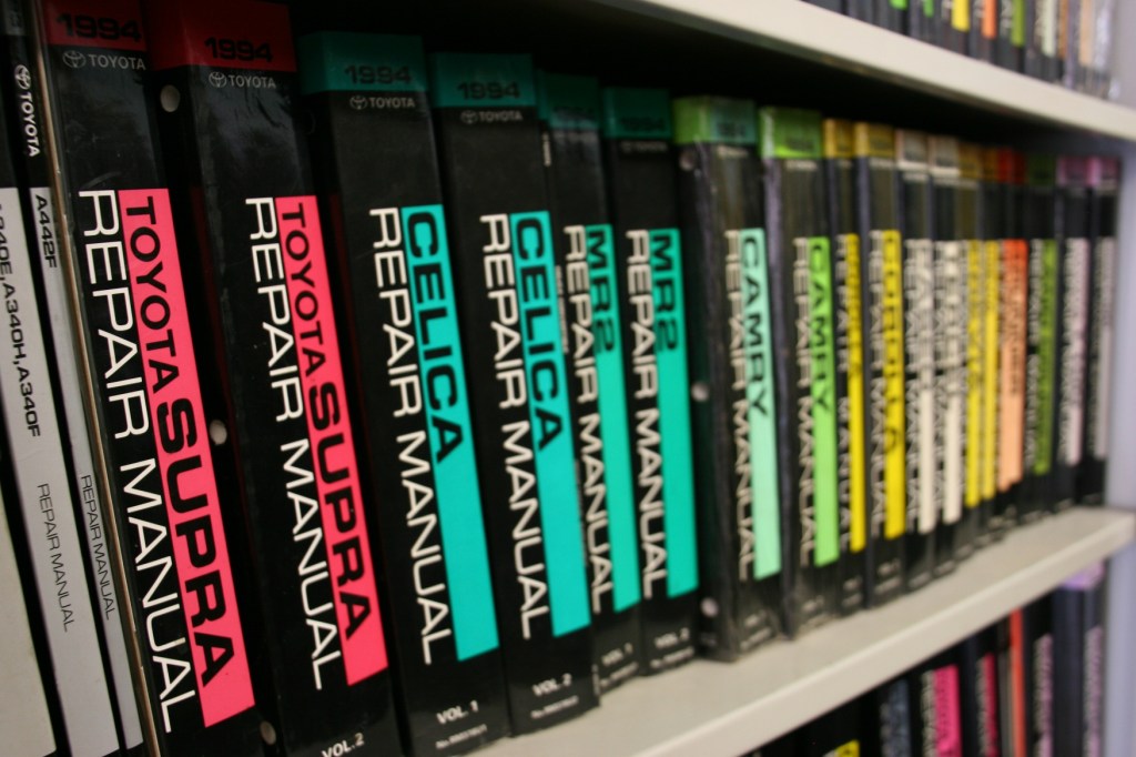 I see art in these colorful manuals.