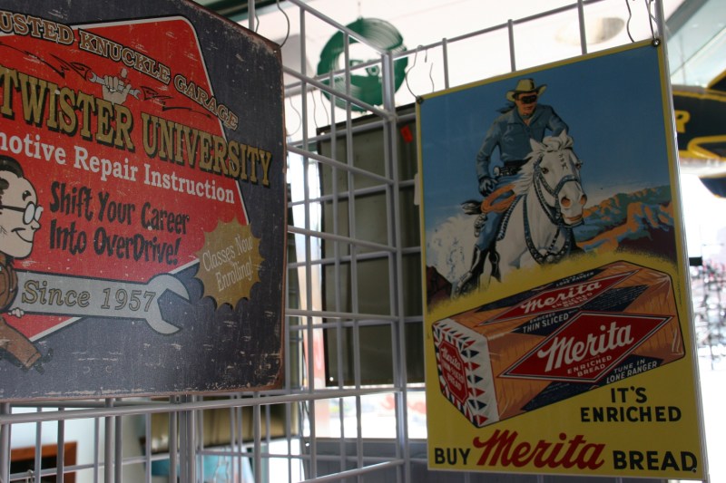 The Lone Ranger themed ad on the right is vintage original.