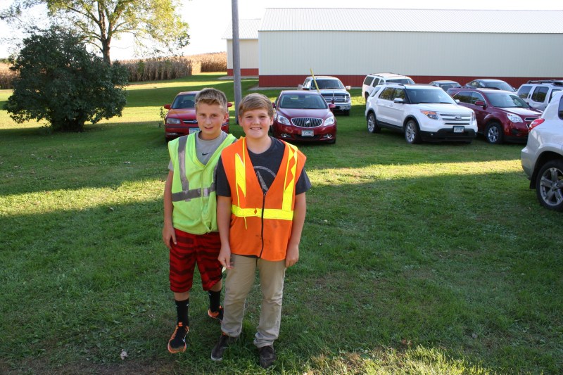 Parking vehicles was a major job considering the hundreds of invited guests.