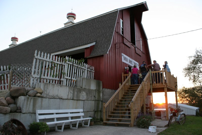 The sun sets on a perfect September evening on the Becker farm.
