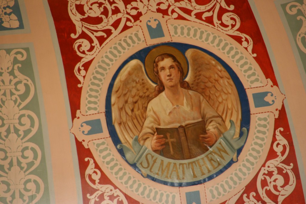 The paintings inside the dome are exquisite in their detailed beauty.