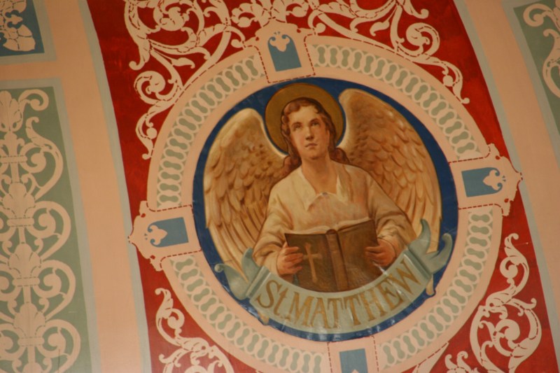 The paintings inside the dome are exquisite in their detailed beauty.