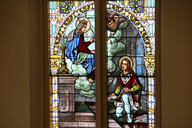 The stained glass windows are incredible in their sacred symbolism and beauty.