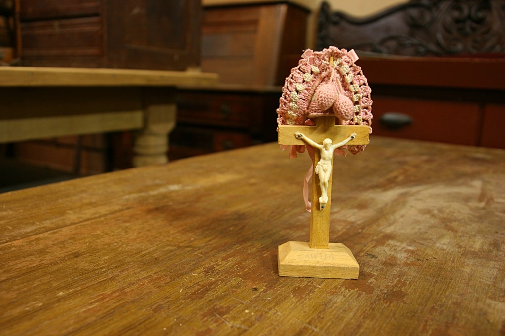 I spotted this religious icon among all the furniture.