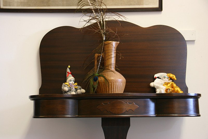 A beautiful table showcased in the showroom.