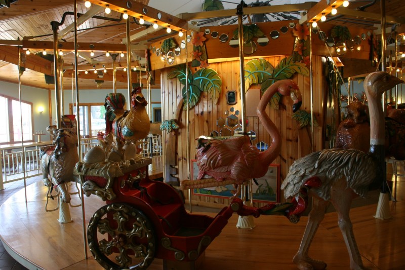 All of the creatures on the LARK carousel are handcarved.