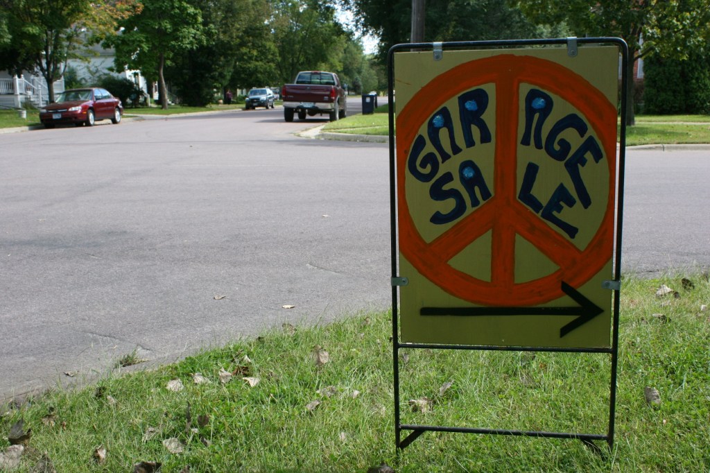 Peace symbol sign, orange