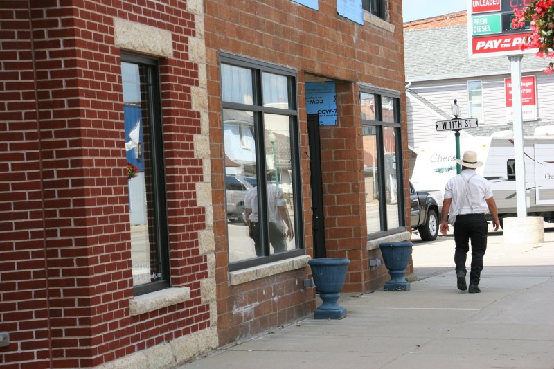 One of two Amish men I spotted doing business in downtown St. Charles on an early September afternoon.