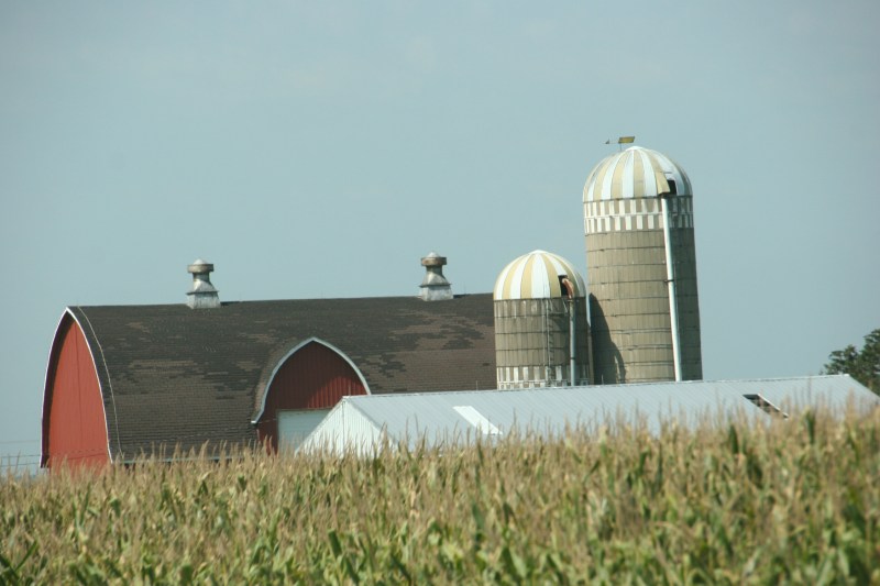 A farm site just minutes east of Utica.