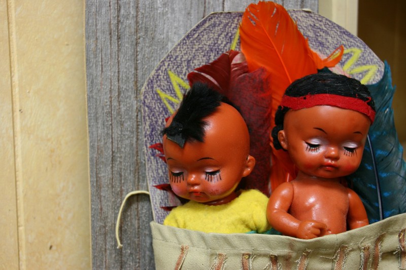 I remember one of my siblings having a papoose doll. Although not politically-correct today, these dolls are part of our past.