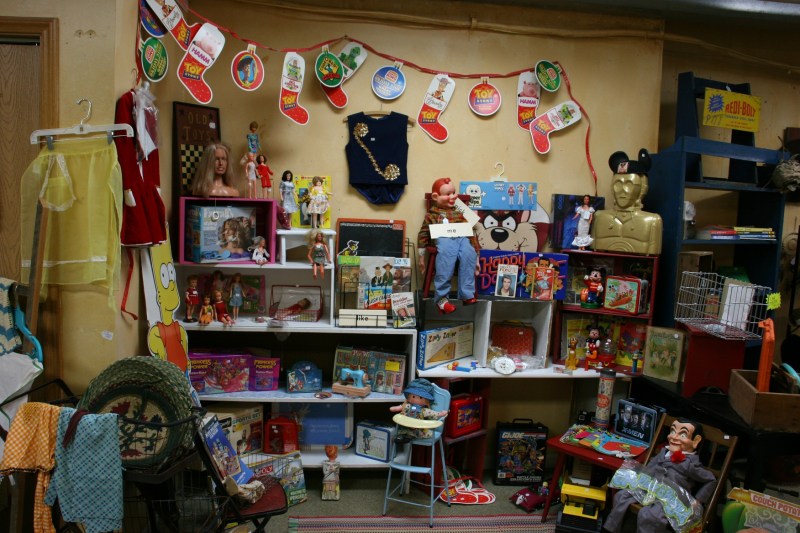 The toy section.