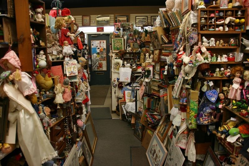 Just inside the shop and looking toward the front door.